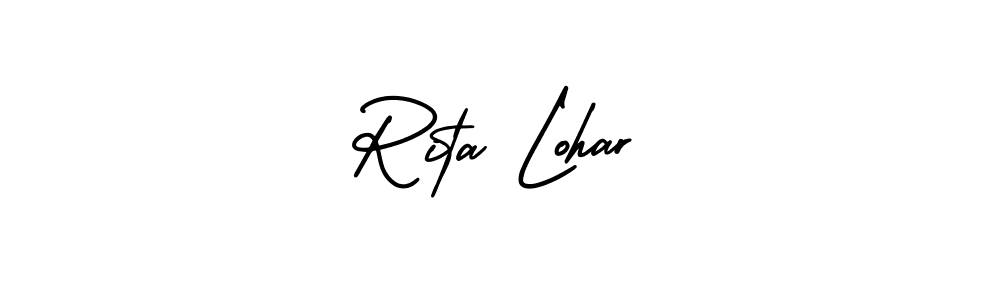 Best and Professional Signature Style for Rita Lohar. AmerikaSignatureDemo-Regular Best Signature Style Collection. Rita Lohar signature style 3 images and pictures png