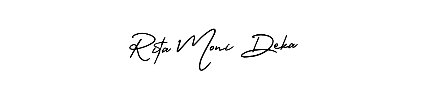 Make a beautiful signature design for name Rita Moni Deka. Use this online signature maker to create a handwritten signature for free. Rita Moni Deka signature style 3 images and pictures png