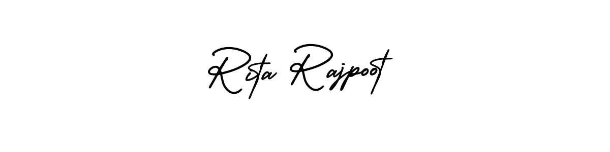 Best and Professional Signature Style for Rita Rajpoot. AmerikaSignatureDemo-Regular Best Signature Style Collection. Rita Rajpoot signature style 3 images and pictures png