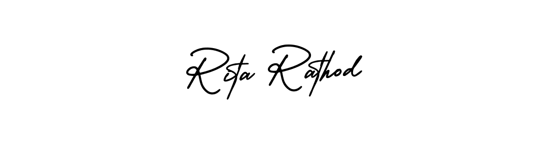 How to make Rita Rathod signature? AmerikaSignatureDemo-Regular is a professional autograph style. Create handwritten signature for Rita Rathod name. Rita Rathod signature style 3 images and pictures png