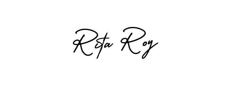 How to make Rita Roy signature? AmerikaSignatureDemo-Regular is a professional autograph style. Create handwritten signature for Rita Roy name. Rita Roy signature style 3 images and pictures png