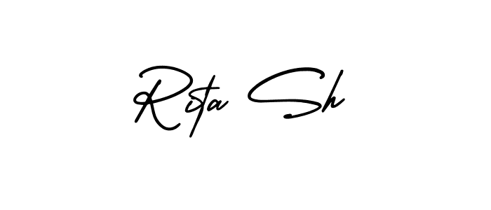 if you are searching for the best signature style for your name Rita Sh. so please give up your signature search. here we have designed multiple signature styles  using AmerikaSignatureDemo-Regular. Rita Sh signature style 3 images and pictures png