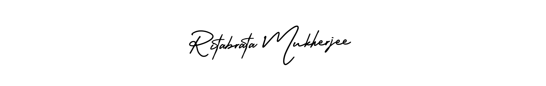 Create a beautiful signature design for name Ritabrata Mukherjee. With this signature (AmerikaSignatureDemo-Regular) fonts, you can make a handwritten signature for free. Ritabrata Mukherjee signature style 3 images and pictures png