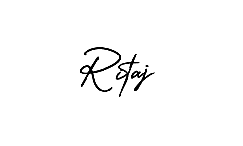 Make a beautiful signature design for name Ritaj. With this signature (AmerikaSignatureDemo-Regular) style, you can create a handwritten signature for free. Ritaj signature style 3 images and pictures png