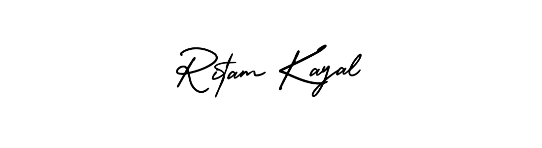 AmerikaSignatureDemo-Regular is a professional signature style that is perfect for those who want to add a touch of class to their signature. It is also a great choice for those who want to make their signature more unique. Get Ritam Kayal name to fancy signature for free. Ritam Kayal signature style 3 images and pictures png