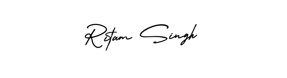 AmerikaSignatureDemo-Regular is a professional signature style that is perfect for those who want to add a touch of class to their signature. It is also a great choice for those who want to make their signature more unique. Get Ritam Singh name to fancy signature for free. Ritam Singh signature style 3 images and pictures png