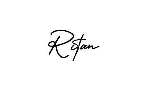 if you are searching for the best signature style for your name Ritan. so please give up your signature search. here we have designed multiple signature styles  using AmerikaSignatureDemo-Regular. Ritan signature style 3 images and pictures png