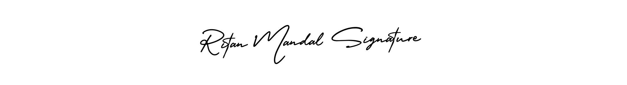 How to make Ritan Mandal Signature signature? AmerikaSignatureDemo-Regular is a professional autograph style. Create handwritten signature for Ritan Mandal Signature name. Ritan Mandal Signature signature style 3 images and pictures png