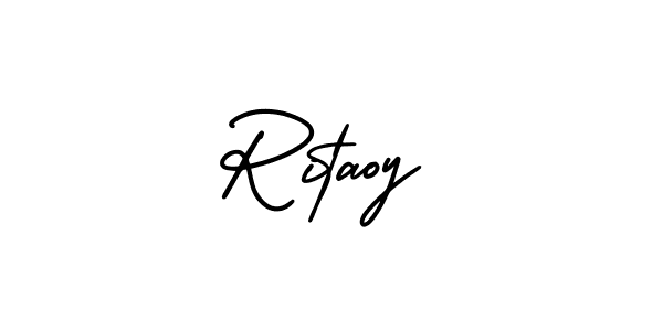 Create a beautiful signature design for name Ritaoy. With this signature (AmerikaSignatureDemo-Regular) fonts, you can make a handwritten signature for free. Ritaoy signature style 3 images and pictures png