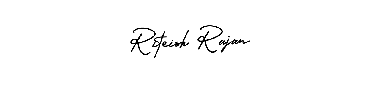 How to make Riteish Rajan signature? AmerikaSignatureDemo-Regular is a professional autograph style. Create handwritten signature for Riteish Rajan name. Riteish Rajan signature style 3 images and pictures png