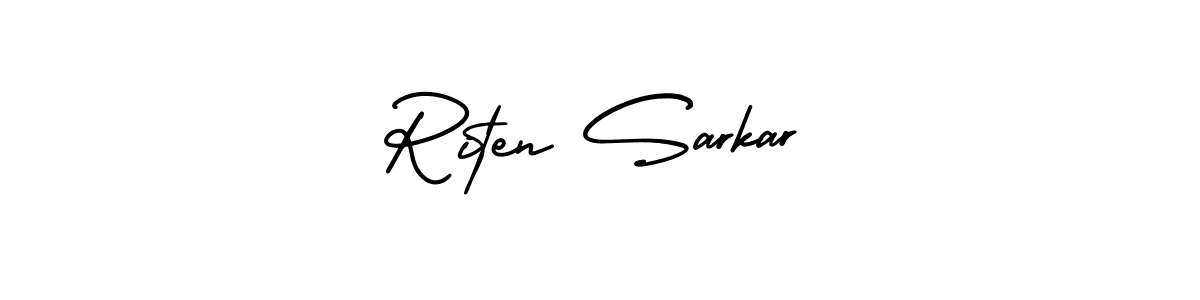 Also You can easily find your signature by using the search form. We will create Riten Sarkar name handwritten signature images for you free of cost using AmerikaSignatureDemo-Regular sign style. Riten Sarkar signature style 3 images and pictures png