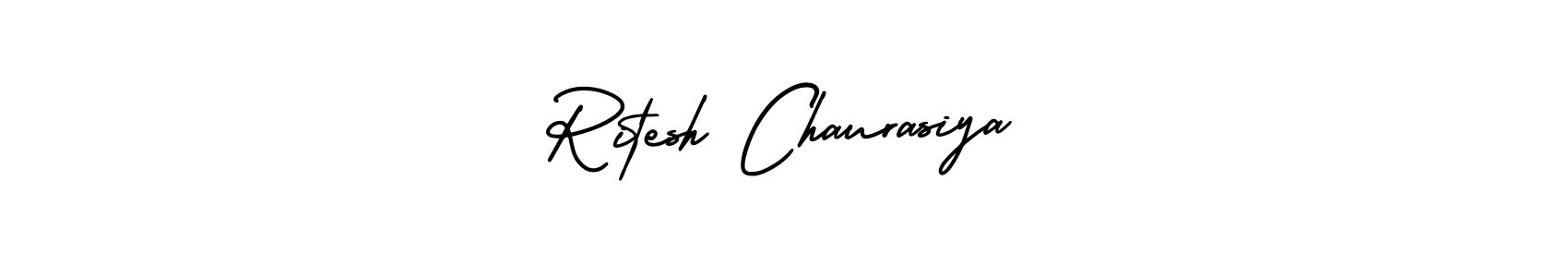 Make a beautiful signature design for name Ritesh Chaurasiya. With this signature (AmerikaSignatureDemo-Regular) style, you can create a handwritten signature for free. Ritesh Chaurasiya signature style 3 images and pictures png