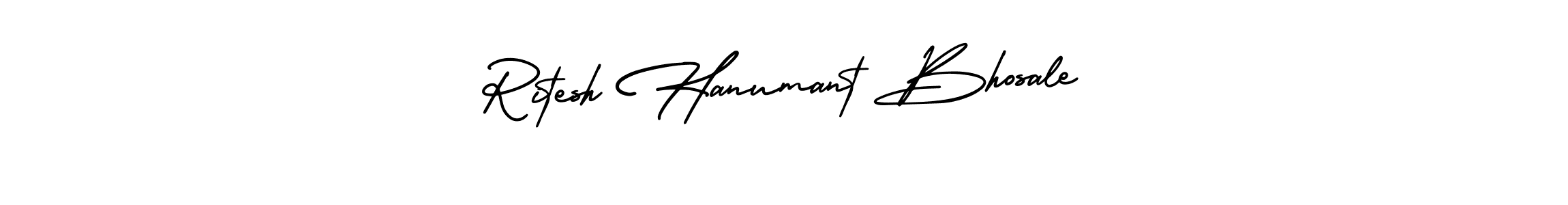 AmerikaSignatureDemo-Regular is a professional signature style that is perfect for those who want to add a touch of class to their signature. It is also a great choice for those who want to make their signature more unique. Get Ritesh Hanumant Bhosale name to fancy signature for free. Ritesh Hanumant Bhosale signature style 3 images and pictures png