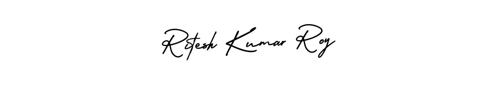 Create a beautiful signature design for name Ritesh Kumar Roy. With this signature (AmerikaSignatureDemo-Regular) fonts, you can make a handwritten signature for free. Ritesh Kumar Roy signature style 3 images and pictures png