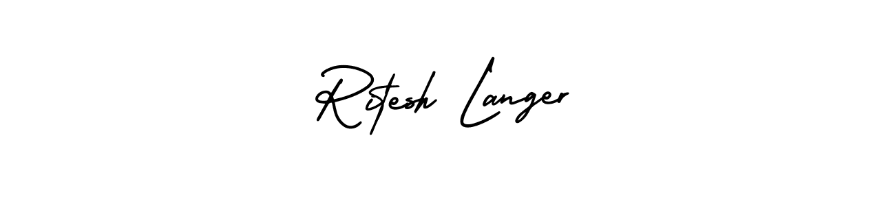 if you are searching for the best signature style for your name Ritesh Langer. so please give up your signature search. here we have designed multiple signature styles  using AmerikaSignatureDemo-Regular. Ritesh Langer signature style 3 images and pictures png