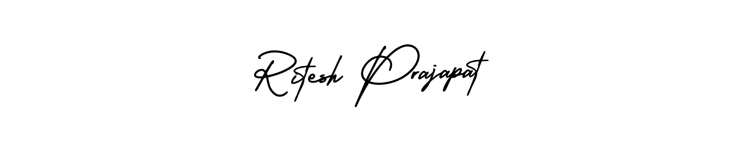 How to make Ritesh Prajapat signature? AmerikaSignatureDemo-Regular is a professional autograph style. Create handwritten signature for Ritesh Prajapat name. Ritesh Prajapat signature style 3 images and pictures png