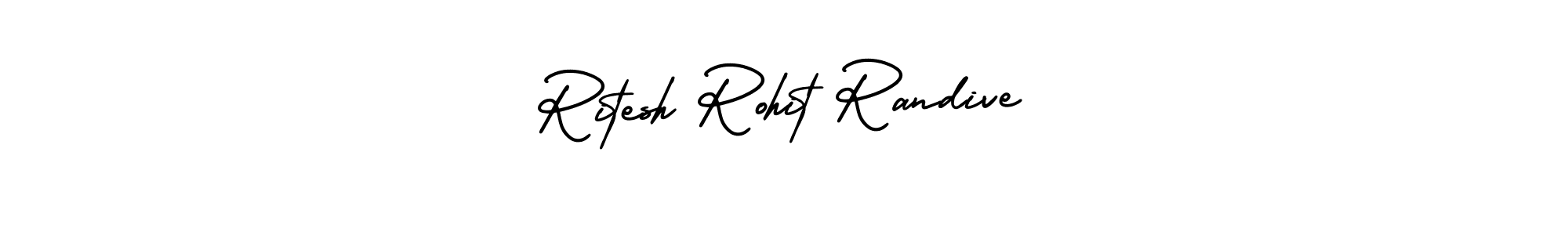 Similarly AmerikaSignatureDemo-Regular is the best handwritten signature design. Signature creator online .You can use it as an online autograph creator for name Ritesh Rohit Randive. Ritesh Rohit Randive signature style 3 images and pictures png