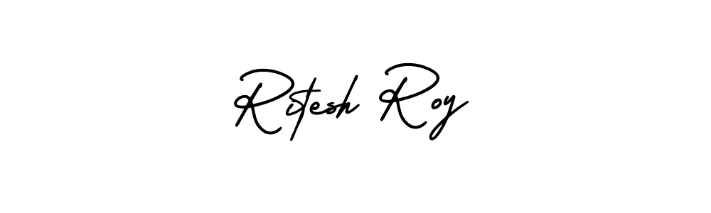 Create a beautiful signature design for name Ritesh Roy. With this signature (AmerikaSignatureDemo-Regular) fonts, you can make a handwritten signature for free. Ritesh Roy signature style 3 images and pictures png