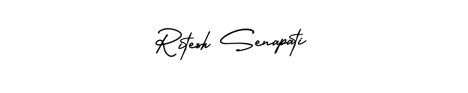 Make a short Ritesh Senapati signature style. Manage your documents anywhere anytime using AmerikaSignatureDemo-Regular. Create and add eSignatures, submit forms, share and send files easily. Ritesh Senapati signature style 3 images and pictures png