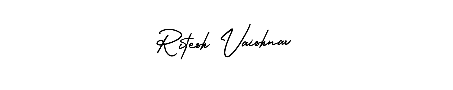How to Draw Ritesh Vaishnav signature style? AmerikaSignatureDemo-Regular is a latest design signature styles for name Ritesh Vaishnav. Ritesh Vaishnav signature style 3 images and pictures png