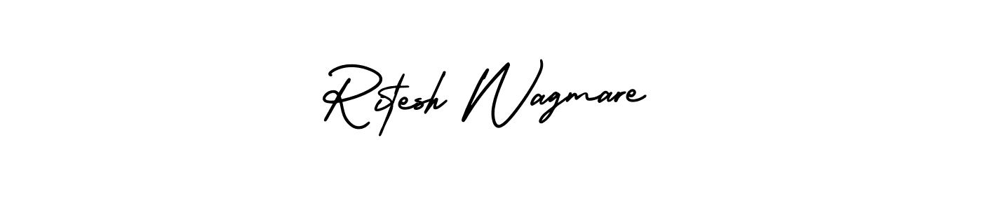 You can use this online signature creator to create a handwritten signature for the name Ritesh Wagmare. This is the best online autograph maker. Ritesh Wagmare signature style 3 images and pictures png