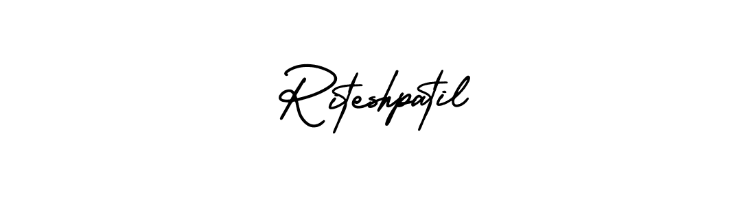 if you are searching for the best signature style for your name Riteshpatil. so please give up your signature search. here we have designed multiple signature styles  using AmerikaSignatureDemo-Regular. Riteshpatil signature style 3 images and pictures png