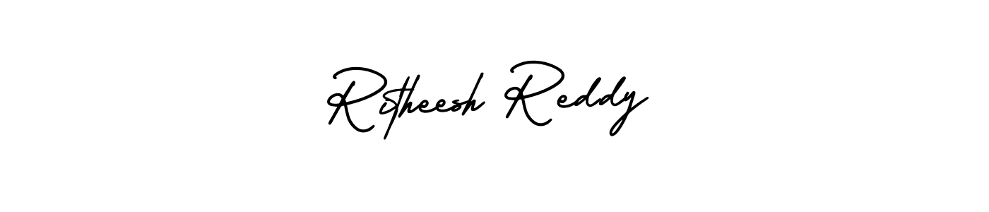 This is the best signature style for the Ritheesh Reddy name. Also you like these signature font (AmerikaSignatureDemo-Regular). Mix name signature. Ritheesh Reddy signature style 3 images and pictures png