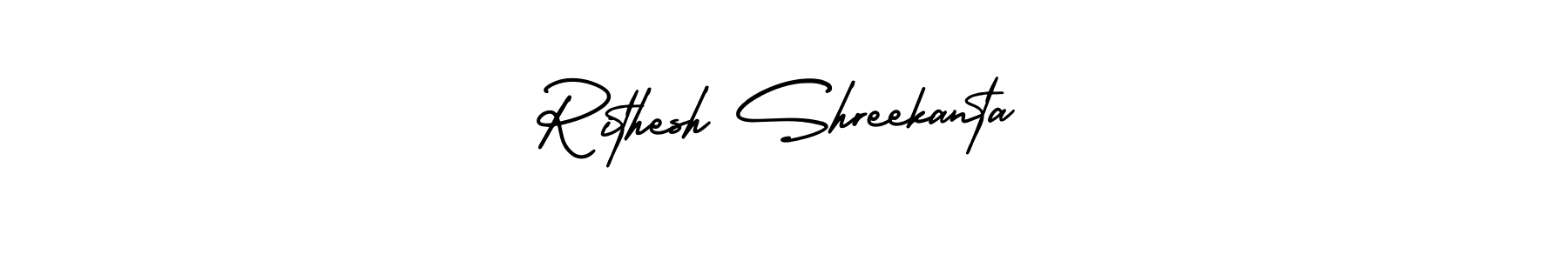 Check out images of Autograph of Rithesh Shreekanta name. Actor Rithesh Shreekanta Signature Style. AmerikaSignatureDemo-Regular is a professional sign style online. Rithesh Shreekanta signature style 3 images and pictures png