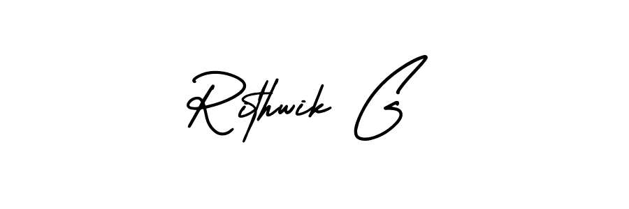 Best and Professional Signature Style for Rithwik G. AmerikaSignatureDemo-Regular Best Signature Style Collection. Rithwik G signature style 3 images and pictures png