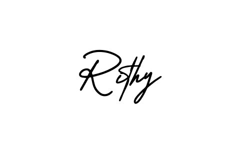 Best and Professional Signature Style for Rithy. AmerikaSignatureDemo-Regular Best Signature Style Collection. Rithy signature style 3 images and pictures png