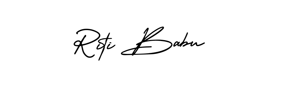 if you are searching for the best signature style for your name Riti Babu. so please give up your signature search. here we have designed multiple signature styles  using AmerikaSignatureDemo-Regular. Riti Babu signature style 3 images and pictures png