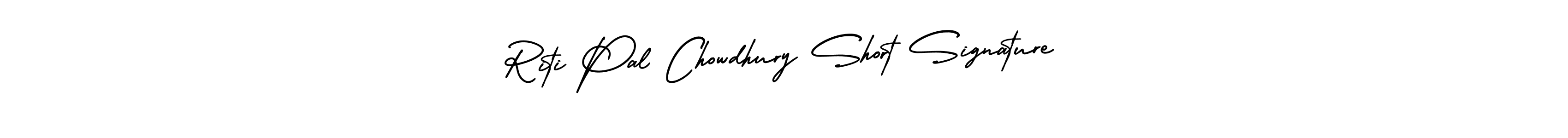 Use a signature maker to create a handwritten signature online. With this signature software, you can design (AmerikaSignatureDemo-Regular) your own signature for name Riti Pal Chowdhury Short Signature. Riti Pal Chowdhury Short Signature signature style 3 images and pictures png