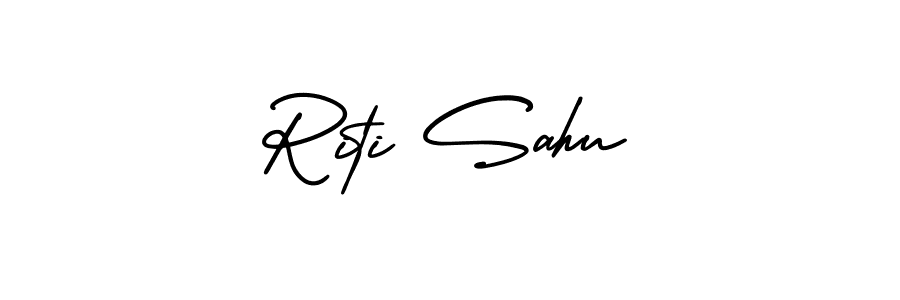 How to Draw Riti Sahu signature style? AmerikaSignatureDemo-Regular is a latest design signature styles for name Riti Sahu. Riti Sahu signature style 3 images and pictures png