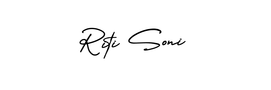 AmerikaSignatureDemo-Regular is a professional signature style that is perfect for those who want to add a touch of class to their signature. It is also a great choice for those who want to make their signature more unique. Get Riti Soni name to fancy signature for free. Riti Soni signature style 3 images and pictures png