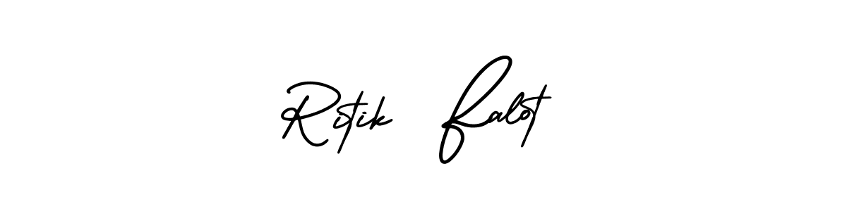 How to make Ritik  Falot signature? AmerikaSignatureDemo-Regular is a professional autograph style. Create handwritten signature for Ritik  Falot name. Ritik  Falot signature style 3 images and pictures png