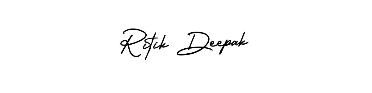 How to Draw Ritik Deepak signature style? AmerikaSignatureDemo-Regular is a latest design signature styles for name Ritik Deepak. Ritik Deepak signature style 3 images and pictures png