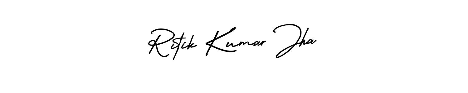 How to make Ritik Kumar Jha signature? AmerikaSignatureDemo-Regular is a professional autograph style. Create handwritten signature for Ritik Kumar Jha name. Ritik Kumar Jha signature style 3 images and pictures png