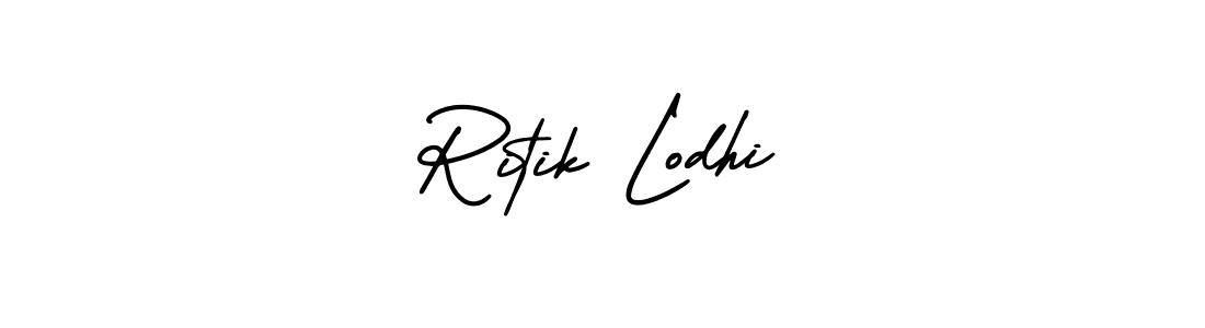 Design your own signature with our free online signature maker. With this signature software, you can create a handwritten (AmerikaSignatureDemo-Regular) signature for name Ritik Lodhi. Ritik Lodhi signature style 3 images and pictures png