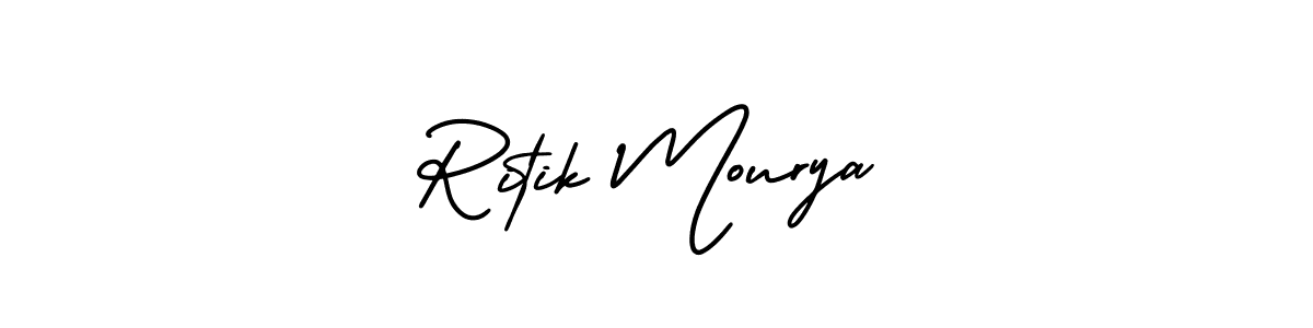 This is the best signature style for the Ritik Mourya name. Also you like these signature font (AmerikaSignatureDemo-Regular). Mix name signature. Ritik Mourya signature style 3 images and pictures png