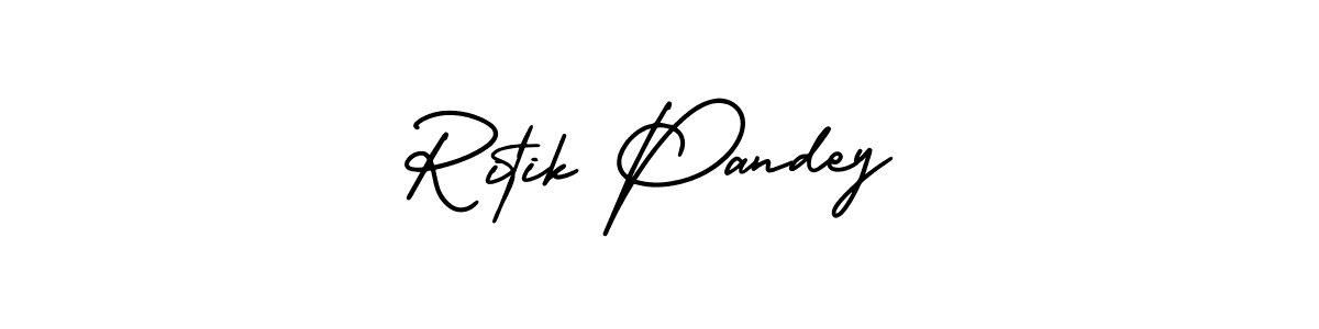 This is the best signature style for the Ritik Pandey name. Also you like these signature font (AmerikaSignatureDemo-Regular). Mix name signature. Ritik Pandey signature style 3 images and pictures png