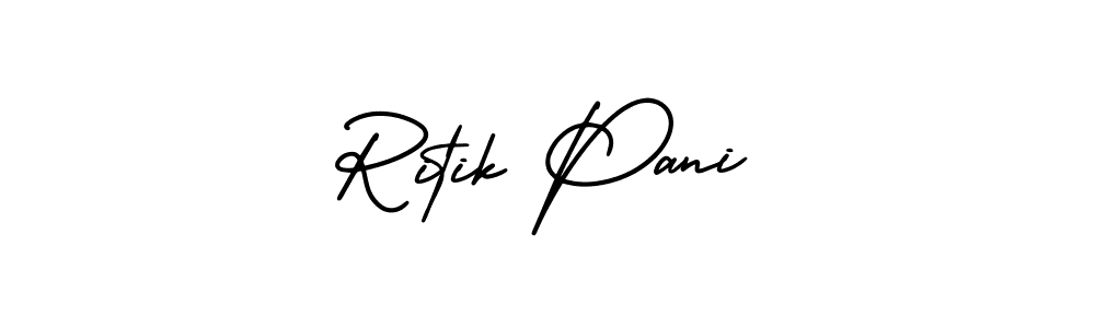 Best and Professional Signature Style for Ritik Pani. AmerikaSignatureDemo-Regular Best Signature Style Collection. Ritik Pani signature style 3 images and pictures png