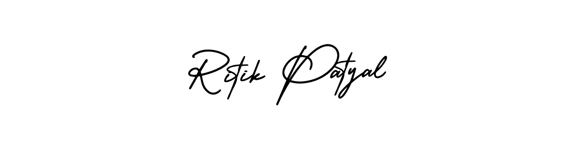 How to Draw Ritik Patyal signature style? AmerikaSignatureDemo-Regular is a latest design signature styles for name Ritik Patyal. Ritik Patyal signature style 3 images and pictures png