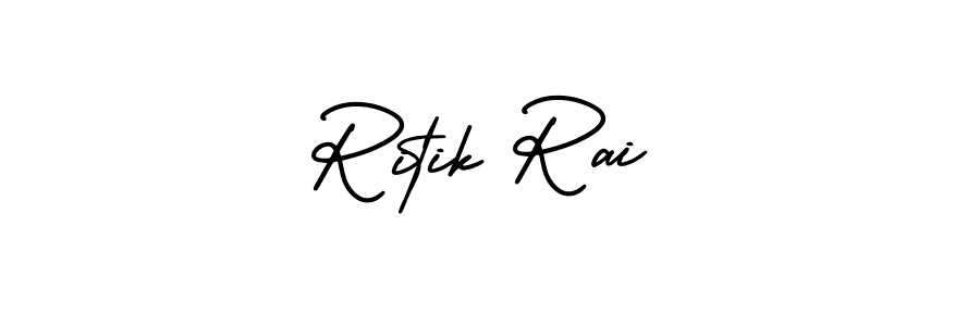 Also You can easily find your signature by using the search form. We will create Ritik Rai name handwritten signature images for you free of cost using AmerikaSignatureDemo-Regular sign style. Ritik Rai signature style 3 images and pictures png