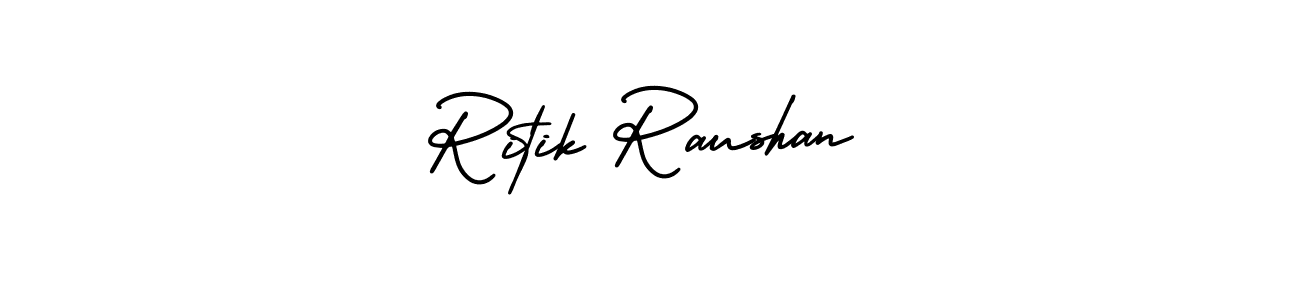 How to Draw Ritik Raushan signature style? AmerikaSignatureDemo-Regular is a latest design signature styles for name Ritik Raushan. Ritik Raushan signature style 3 images and pictures png