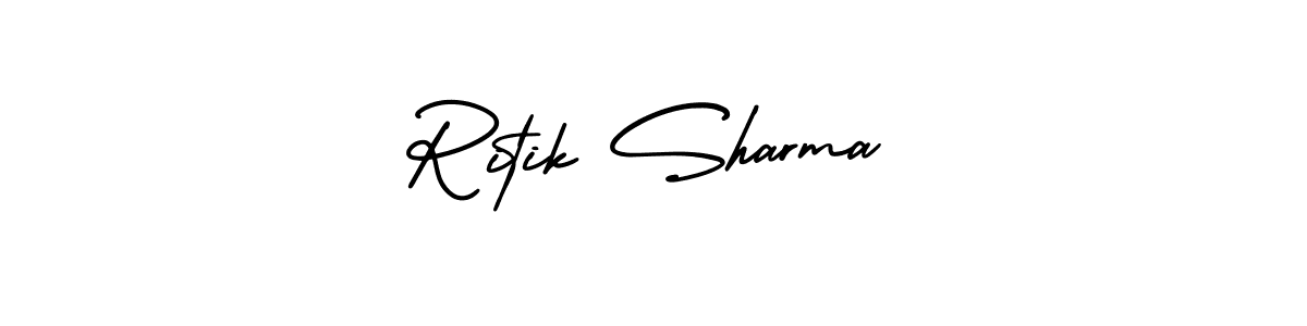 Best and Professional Signature Style for Ritik Sharma. AmerikaSignatureDemo-Regular Best Signature Style Collection. Ritik Sharma signature style 3 images and pictures png