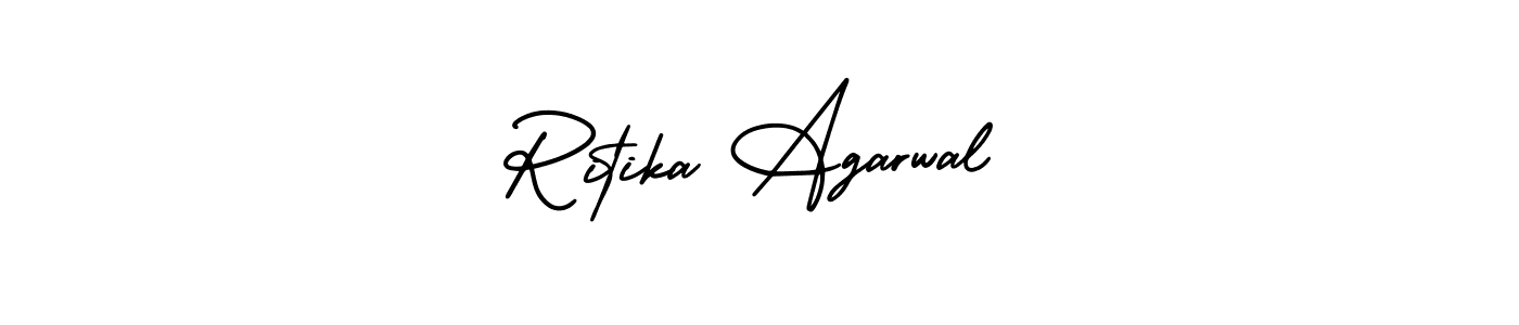Use a signature maker to create a handwritten signature online. With this signature software, you can design (AmerikaSignatureDemo-Regular) your own signature for name Ritika Agarwal. Ritika Agarwal signature style 3 images and pictures png