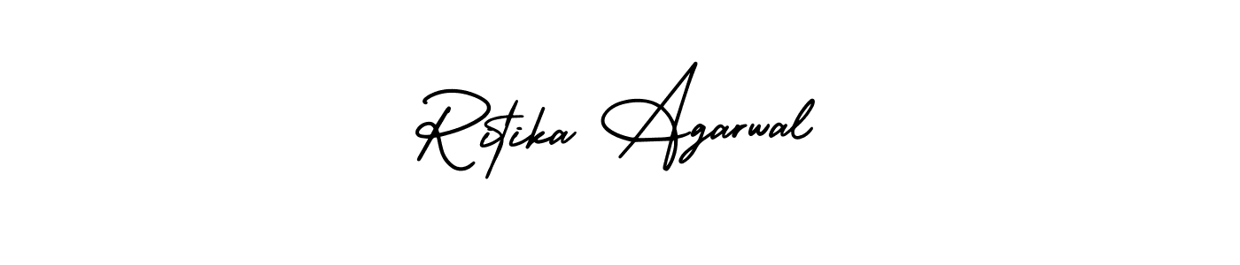 Use a signature maker to create a handwritten signature online. With this signature software, you can design (AmerikaSignatureDemo-Regular) your own signature for name Ritika Agarwal. Ritika Agarwal signature style 3 images and pictures png