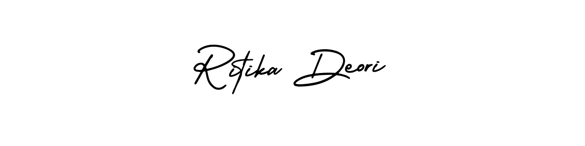 How to Draw Ritika Deori signature style? AmerikaSignatureDemo-Regular is a latest design signature styles for name Ritika Deori. Ritika Deori signature style 3 images and pictures png