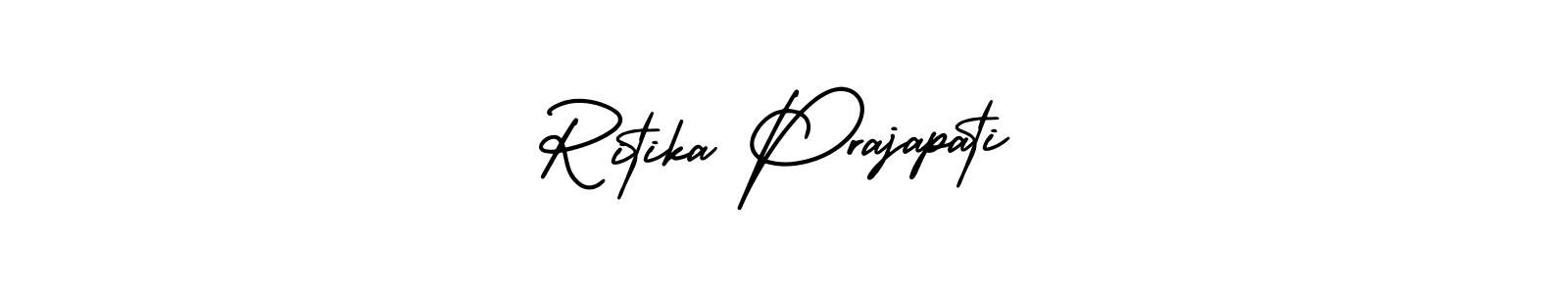 How to make Ritika Prajapati signature? AmerikaSignatureDemo-Regular is a professional autograph style. Create handwritten signature for Ritika Prajapati name. Ritika Prajapati signature style 3 images and pictures png