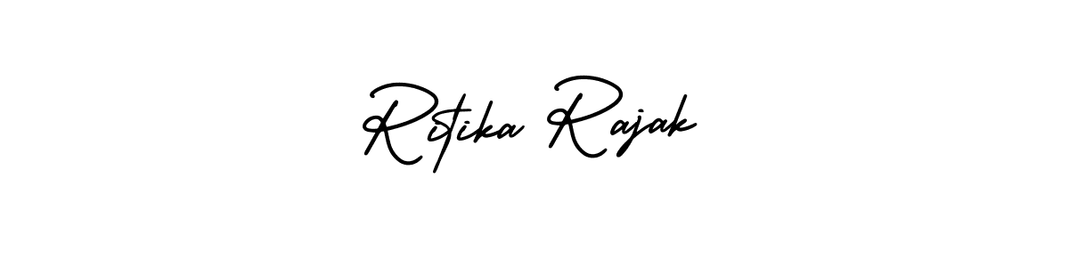 How to make Ritika Rajak signature? AmerikaSignatureDemo-Regular is a professional autograph style. Create handwritten signature for Ritika Rajak name. Ritika Rajak signature style 3 images and pictures png